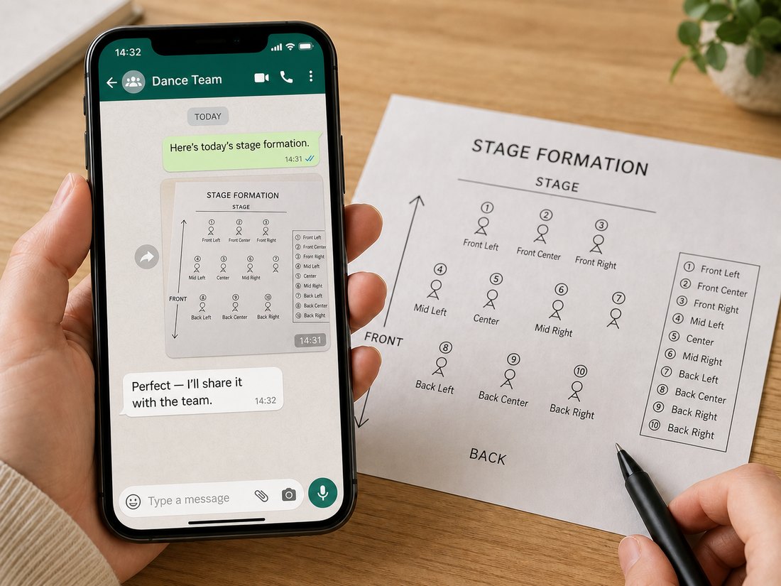 Managing positions with paper and chat