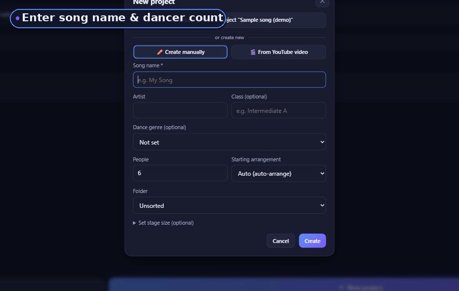 Create a new project