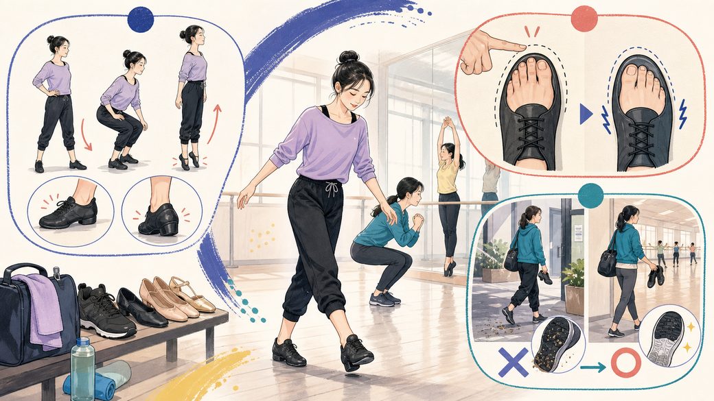 ダンスシューズを試すときのチェックポイント