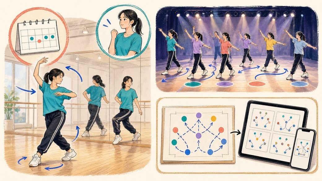 ダンスの振り付けを長期間覚えておく方法