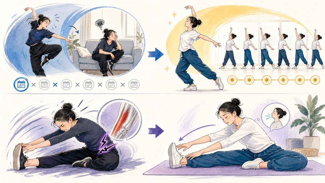 ダンスの基礎練習でやりがちな失敗