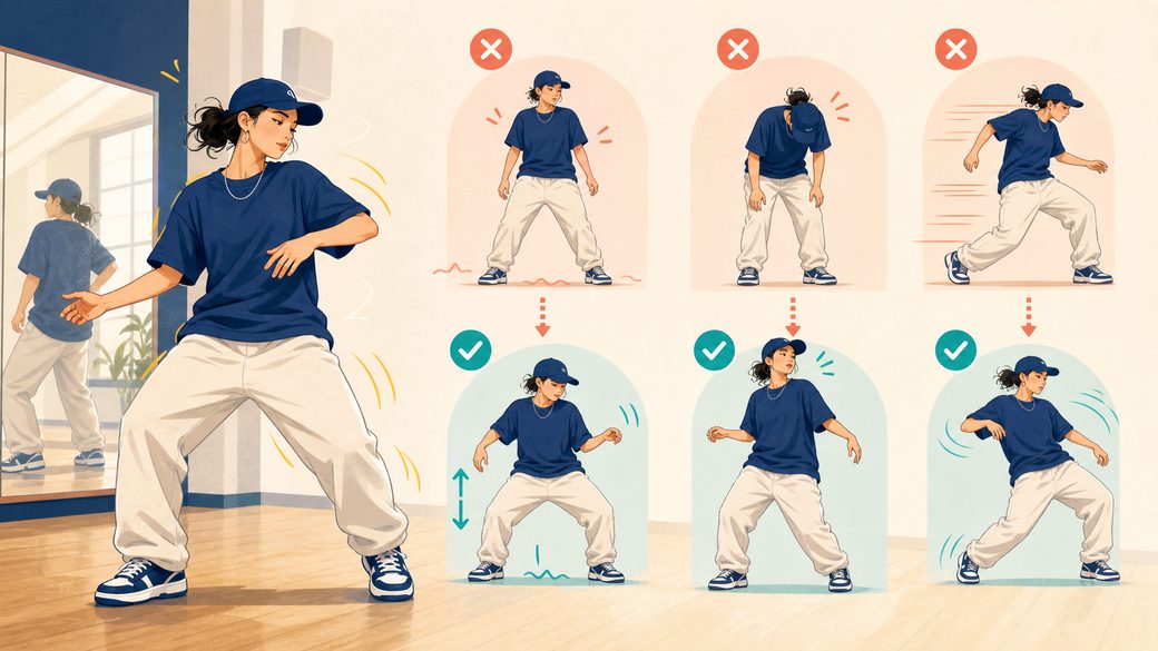 ヒップホップダンスのステップが上達しないときの見直し方