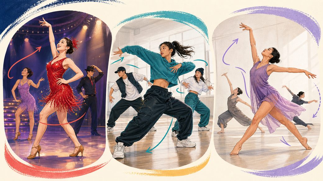ジャズダンスの主な種類