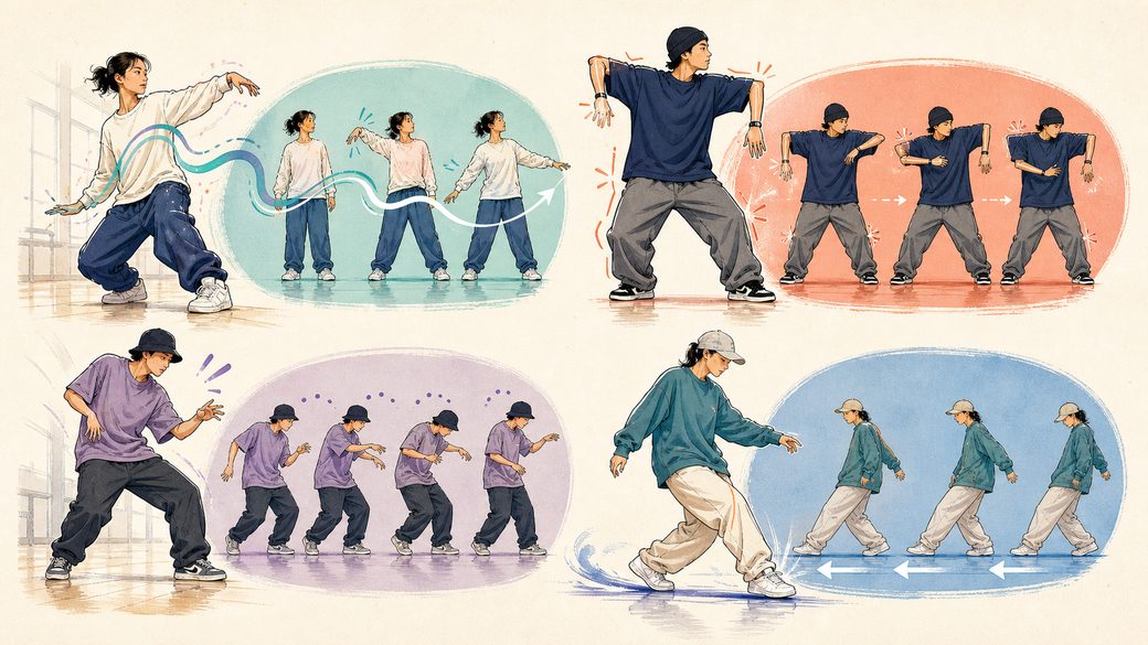 ポップダンスの代表的なテクニック