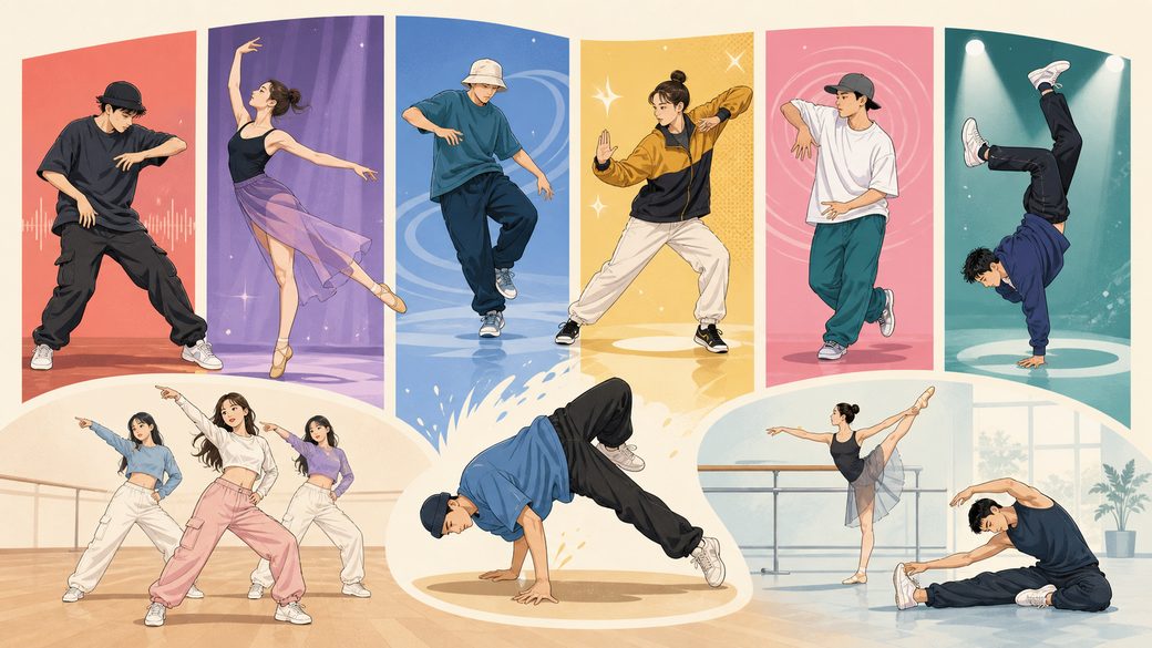 主なダンスのジャンルの特徴