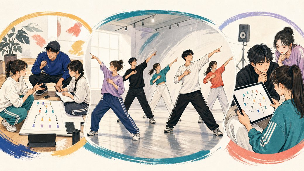 ダンスチームの練習の進め方