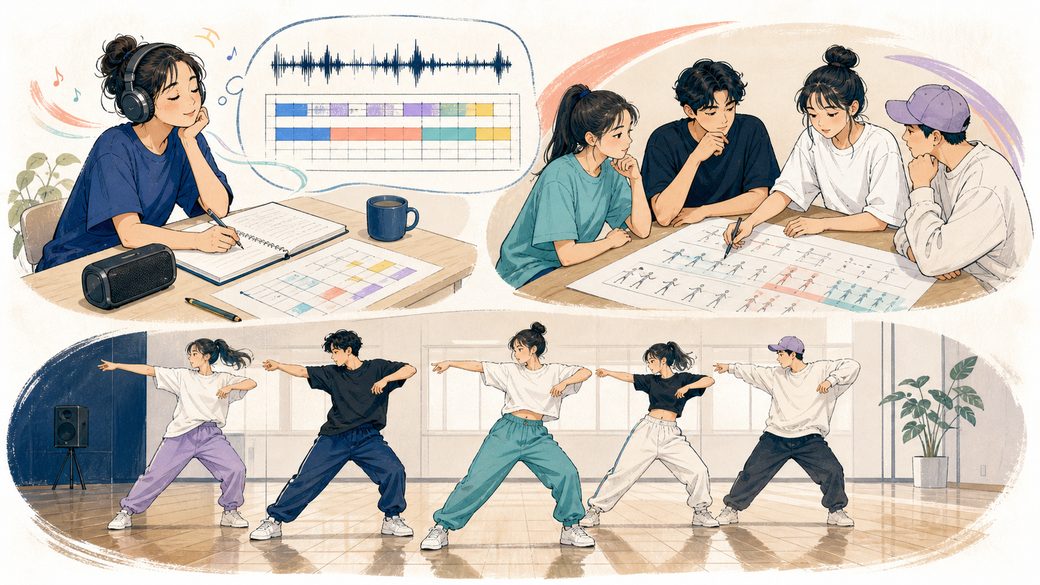 ダンスの振り付けを作る前の準備