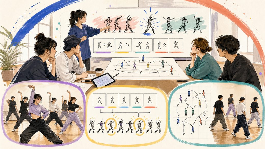 ダンスの振り付けの作り方【手順】