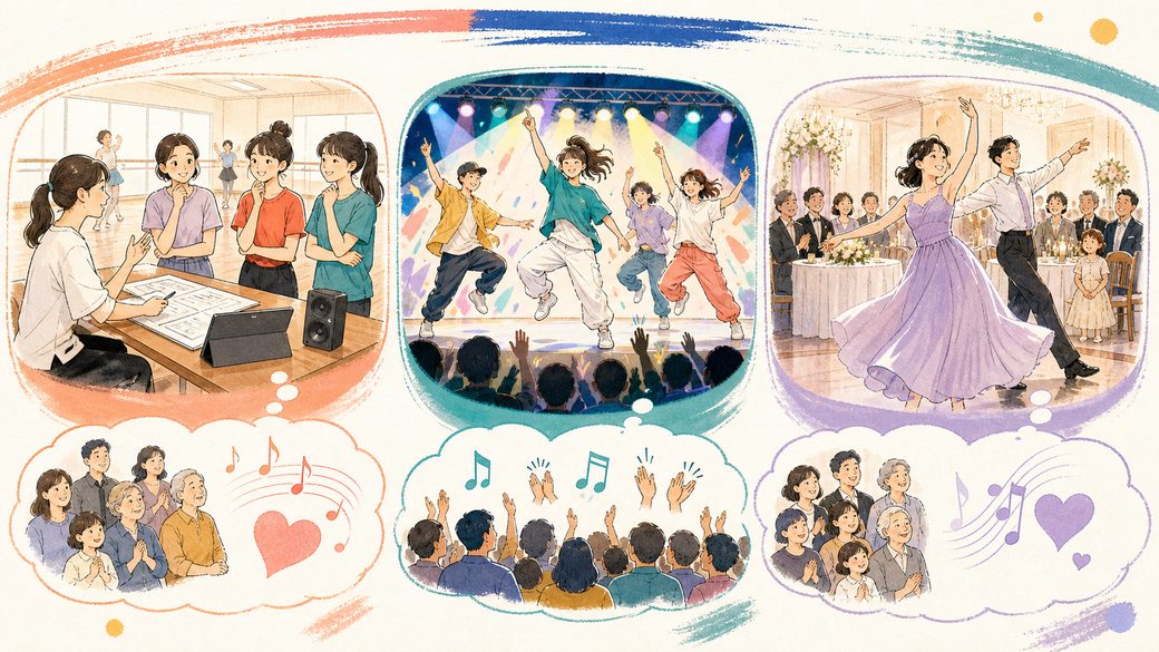 シーン別のダンスの曲選びのポイント