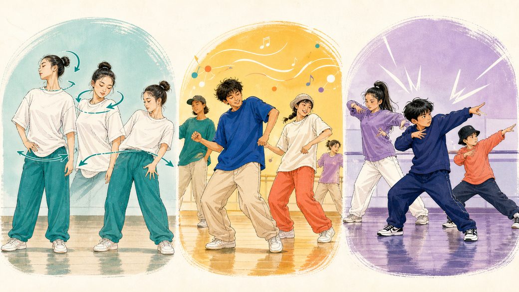 体の動きに関するダンス用語