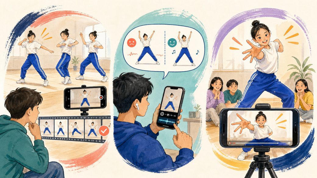 ダンス動画の撮影と編集で仕上げるコツ