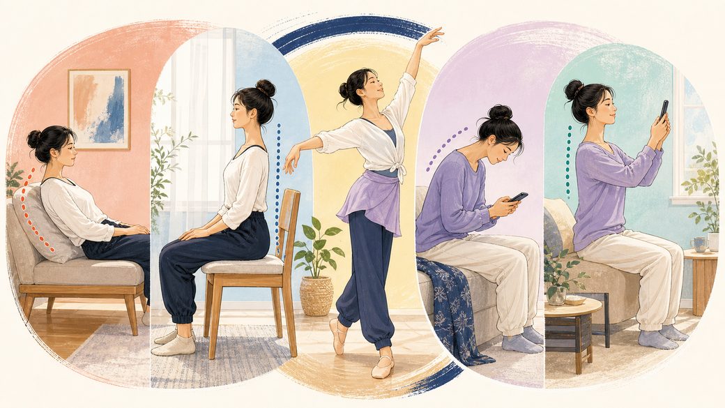 日常生活でダンスの姿勢を保つ工夫