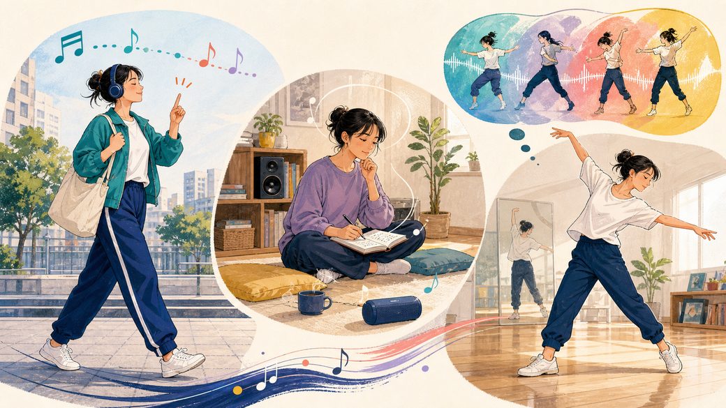 ダンスと音楽を結びつける練習