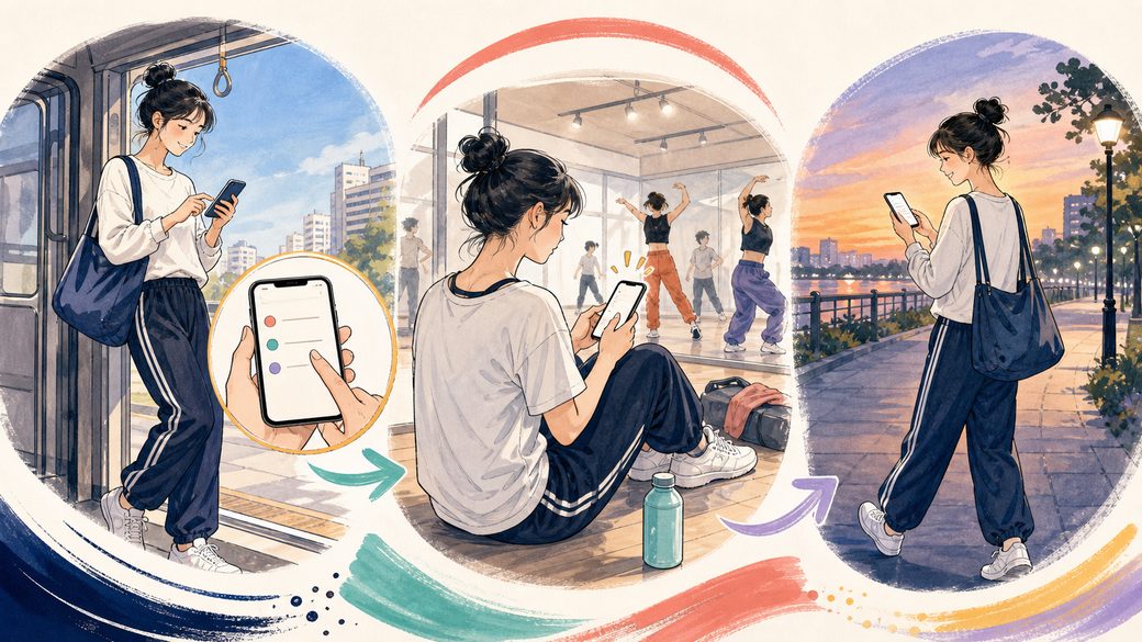 ダンスの練習ノートの続け方